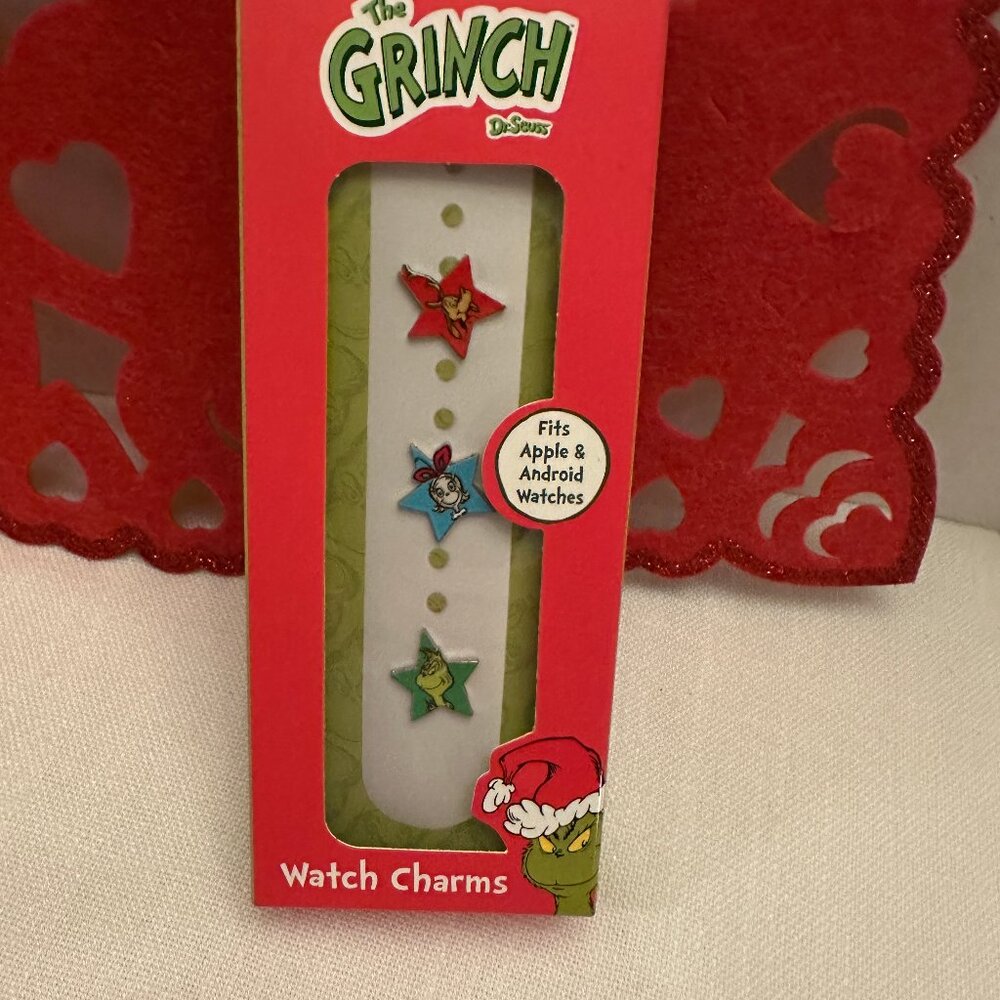 The Grinch Apple Watch Charms NIB - Set of 3 - Grinch, Max, Cindy Lou